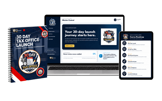30 Day Tax Office Launch Toolkit and Atlas Academy course bundle