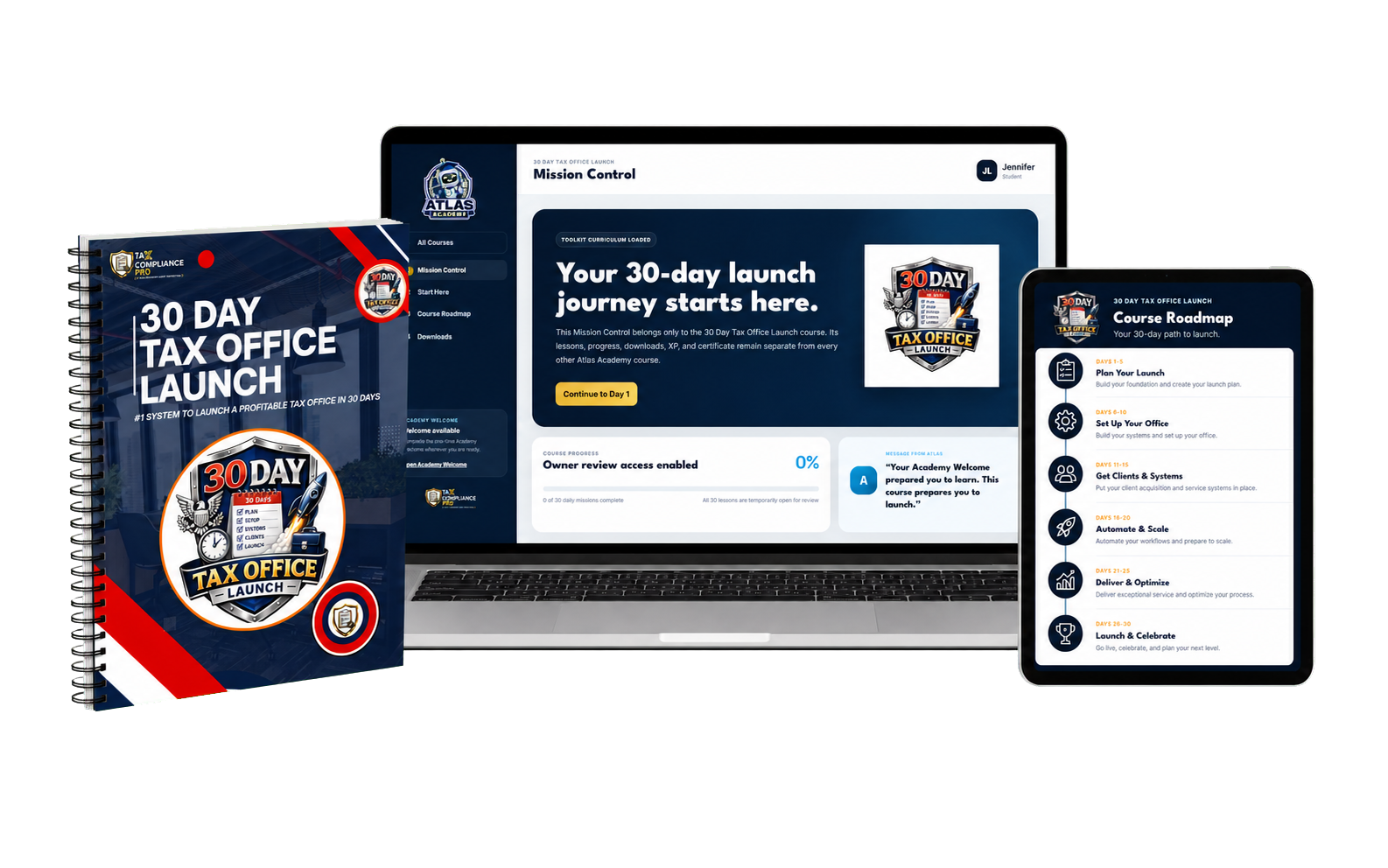30 Day Tax Office Launch Toolkit and Atlas Academy course bundle