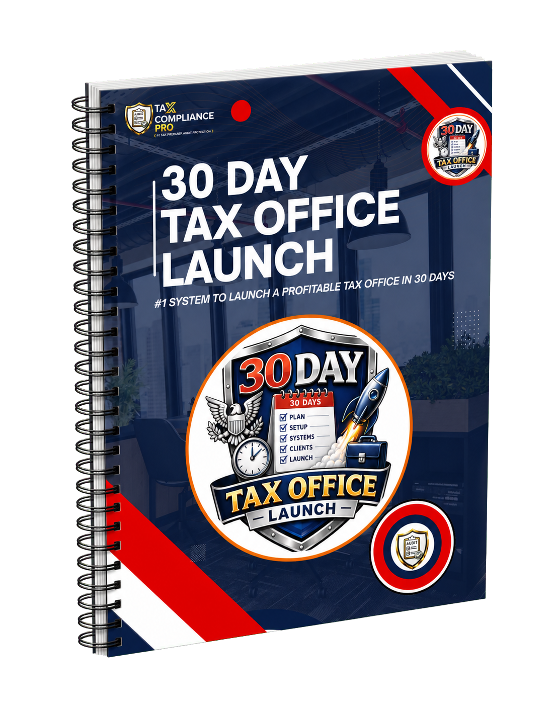 30 Day Tax Office Launch spiral-bound toolkit